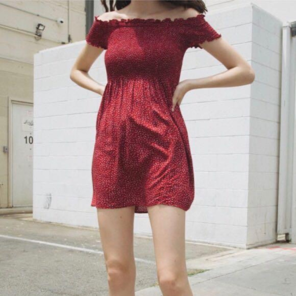 Caley floral off the shoulder dress